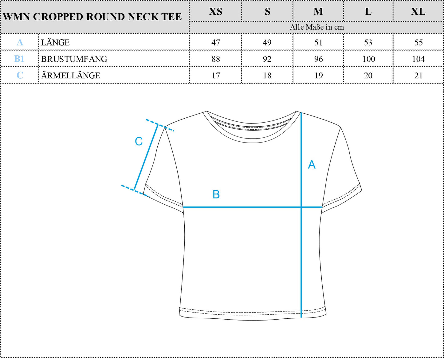 WMN Cropped Round Neck