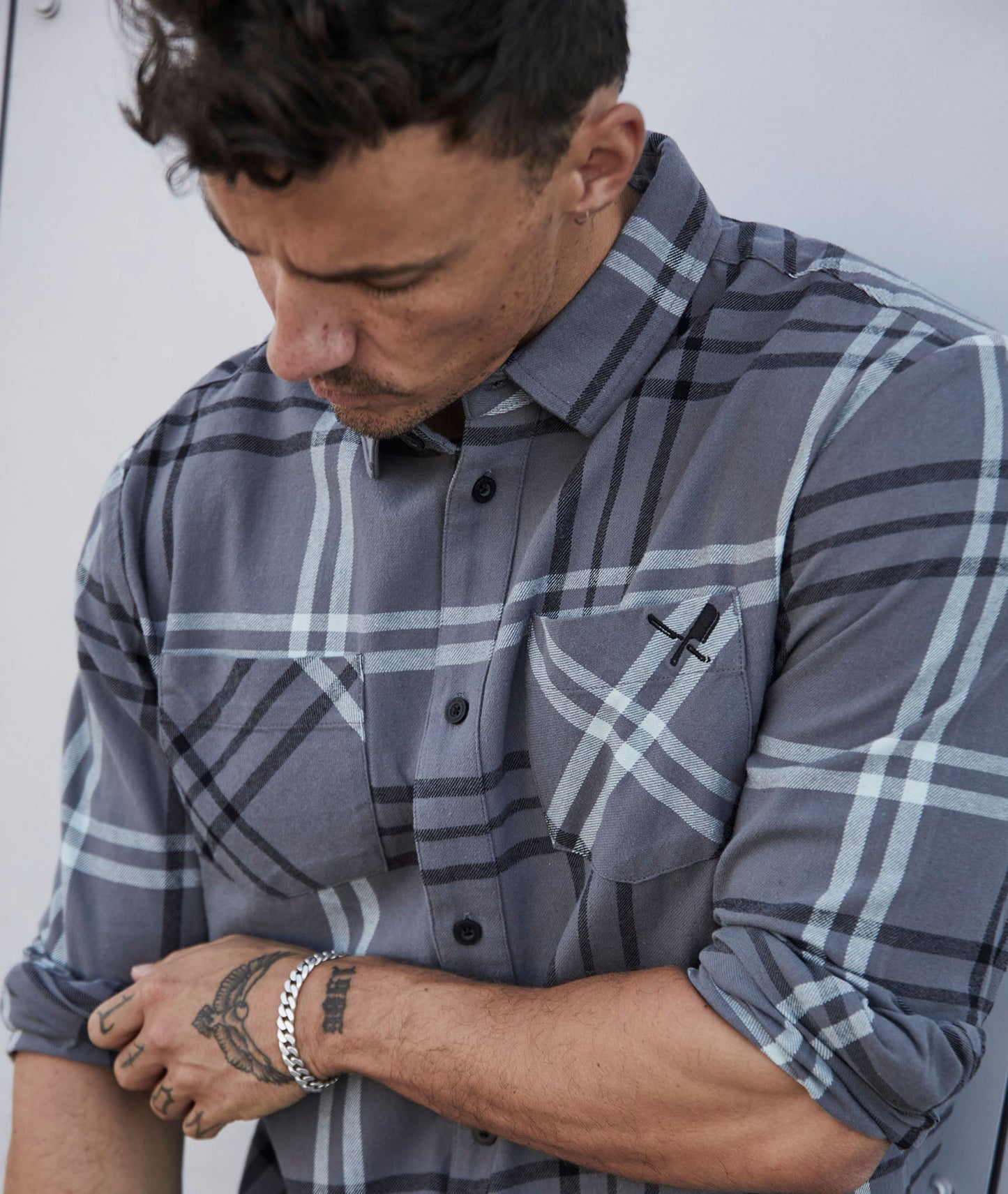 Intersect Patched Flannel